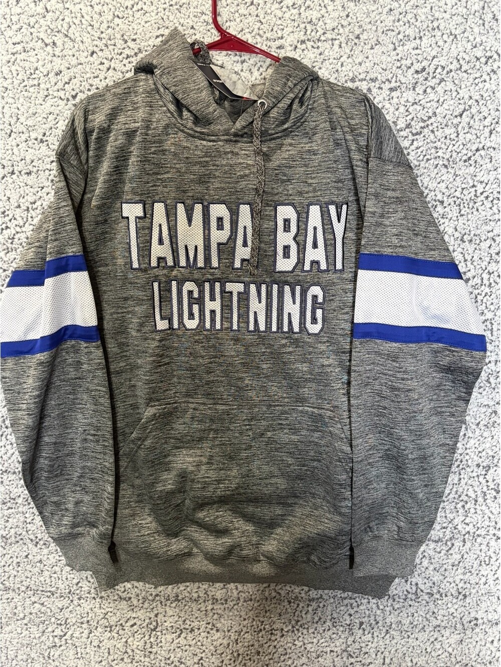 Tampa Bay Lightning Fanatics Hoodie Mens 2XL Gray NHL Pullover NWT